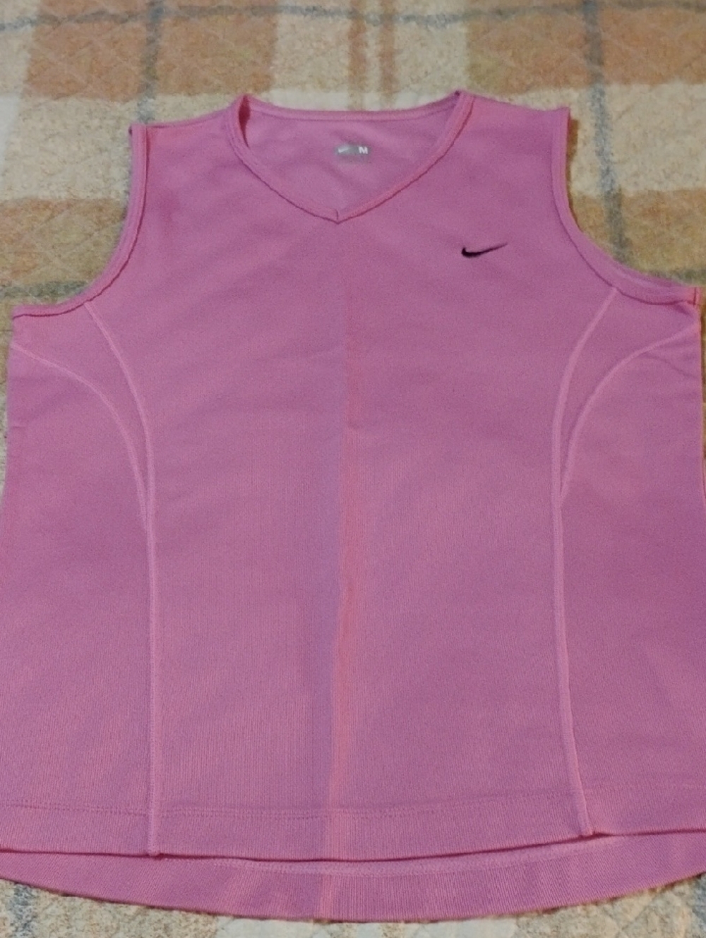 Nike Pink Sleeveless V-Neck Performance Tank